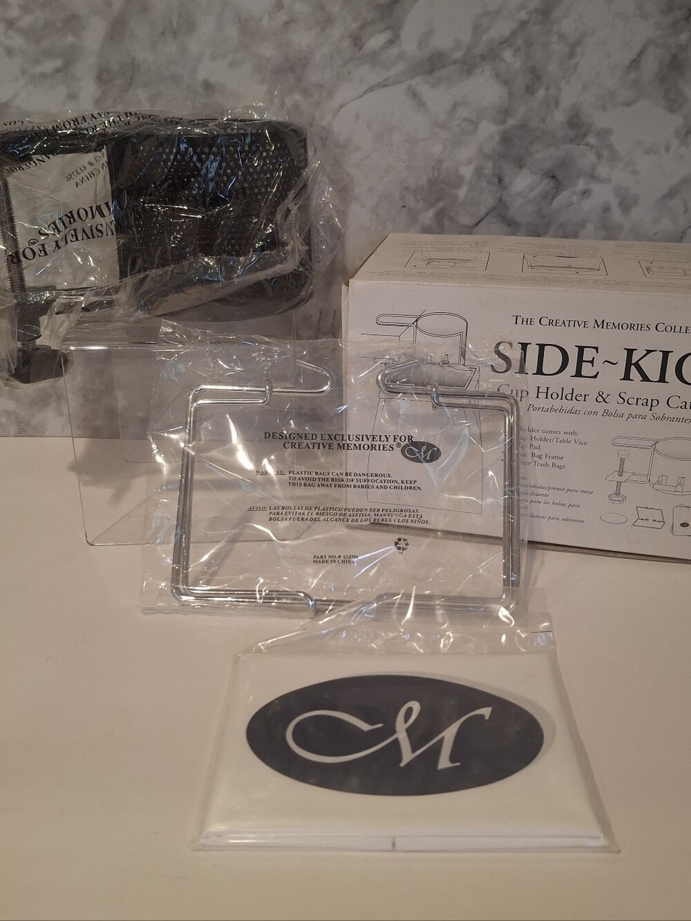 Vintage Creative Memories Side-kick Cup Holder /Scrap Catcher NIB Scrapbooking
